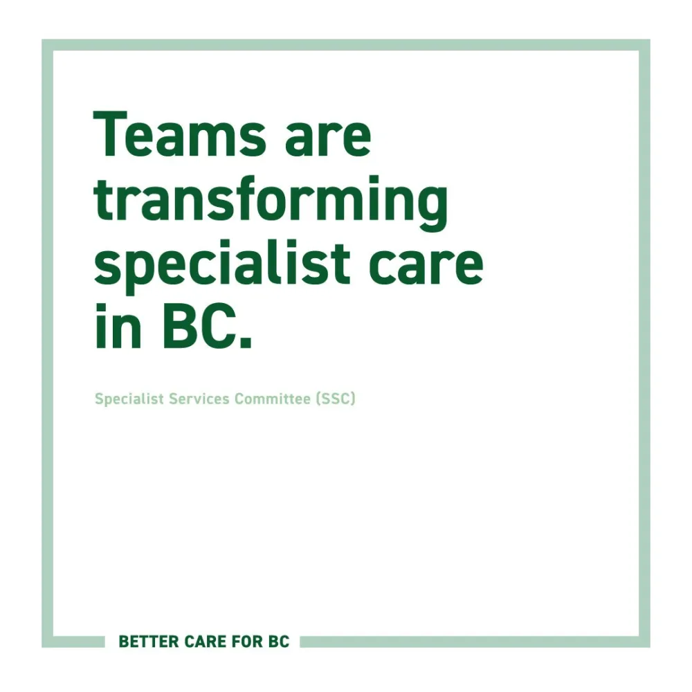 Photo of Teams are transforming specialist care in BC